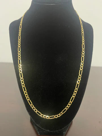 10K 22" Figaro Chain 6.12g